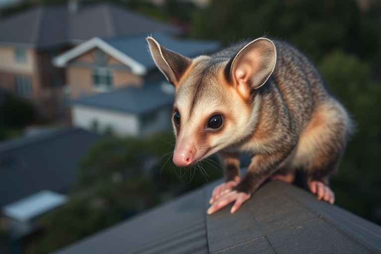 Possum in Fawkner residential area